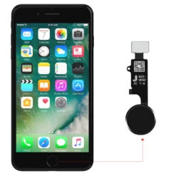 IPhone 7, 7 Plus, 8, 8 Plus, IPhone SE (2e Gén / 3e Gén) : Bouton Home Universel Noir -TechNest Store bouton home iphone universel noir 1