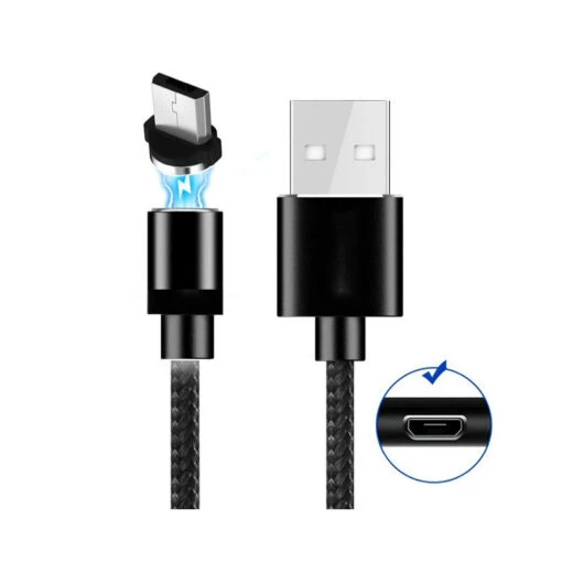 Câble Chargeur Magnétique Micro USB Galaxy, Note, Sony...