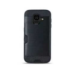 Galaxy A8+ 2018 (SM-A730F) : Coque Antichoc Noire Avec Range Carte