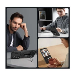 Galaxy A55 5G (A556) : Coque Antichoc + Support Intégré -TechNest Store coque antichoc support integre galaxy a55 5g 5