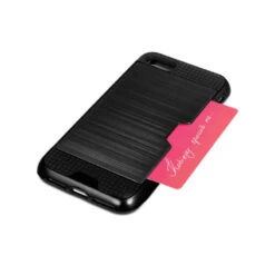 IPhone 6 Et 6S : Coque Antichoc Noire Avec Porte Carte -TechNest Store coque de protection iphone 6 et 6s antichoc noire 1