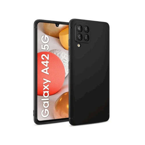 Galaxy A42 5G (A426) : Coque Noire Souple Silicone