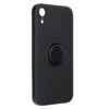IPhone XR : Coque Silicone Renforcée Noire Avec Anneau Aimanté -TechNest Store coque silicone anneau iphone xr