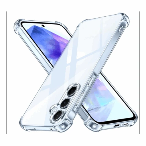 Galaxy A55 5G (A556) : Coque Silicone TPU Transparente Renforcée