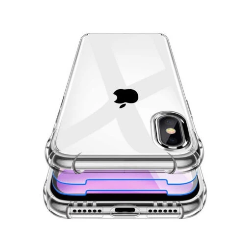IPhone X, XS : Coque Platinium, Silicone TPU Transparente, Angles Renforcés - Image 2