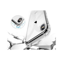 IPhone X, XS : Coque Platinium, Silicone TPU Transparente, Angles Renforcés -TechNest Store coque silicone renforcee iphone x xs 2