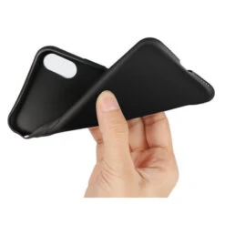 IPhone X, XS : Coque Silicone Gel Noire Souple -TechNest Store coque silicone tpu fine gel noire souple protection iphone x 1