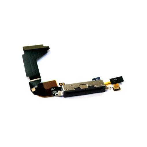IPhone 4 : Connecteur De Charge Noir + Micro - Pièce Détachée