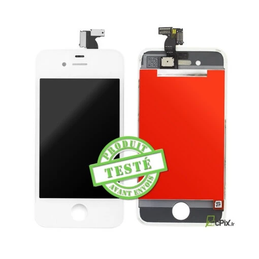 IPhone 4 : Ecran Blanc LCD Et Vitre Tactile Assemblés - Pièce Détachée