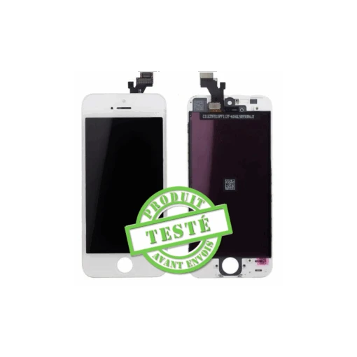 IPhone 5 : Vitre Ecran Premium Blanc - Image 2