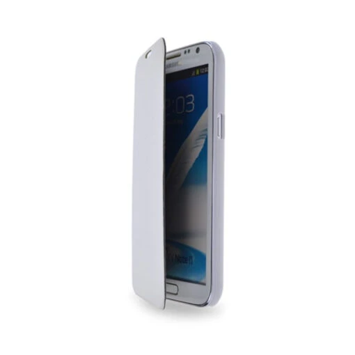 Galaxy Note 2 : Etui Cover Intégral Blanc - Accessoire - Image 4