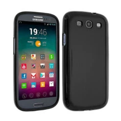 Galaxy S3 Et S3 4G : Coque Gel Noir Souple