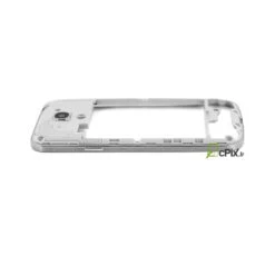 Galaxy S4 Mini GT-i9195 : Chassis Contour Argent Arrière -TechNest Store galaxy s4 mini gt i9195 chassis contour argent arriere haut parleur 2
