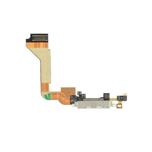 IPhone 4 : Connecteur De Charge Blanc + Micro - Pièce Détachée - Image 2
