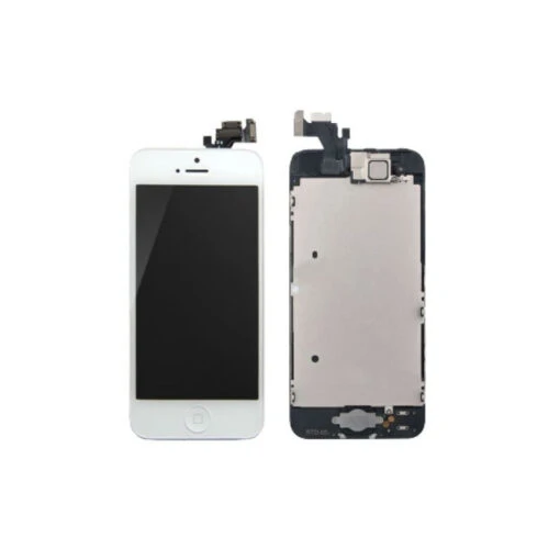 IPhone 5 : Ecran Complet Blanc Avec Vitre, LCD, Caméra, Home Et écouteur