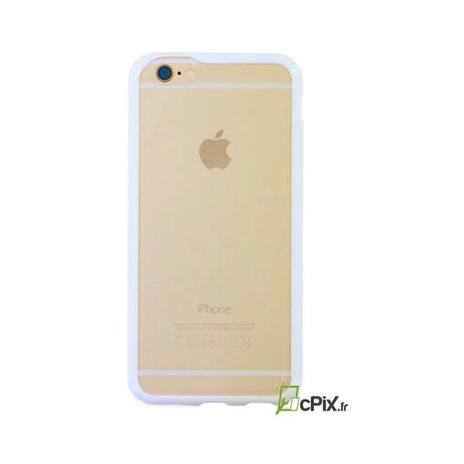 IPhone 6 / 6S : Coque Rigide De Protection Blanche Et Transparente - Accessoire
