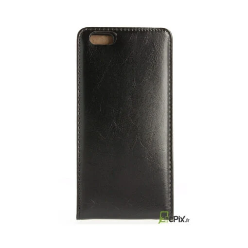 IPhone 6 Plus : Etui Rabat Vertical En Simili Cuir Noir - Accessoire