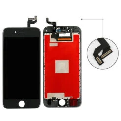 IPhone 6S : Vitre Ecran Premium Noir -TechNest Store iphone 6s ecran noir premium 2