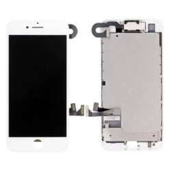 IPhone 7 : Complet Ecran Blanc (LCD + Vitre Tactile + Caméra Avant + Ecouteur + Nappe Assemblés)