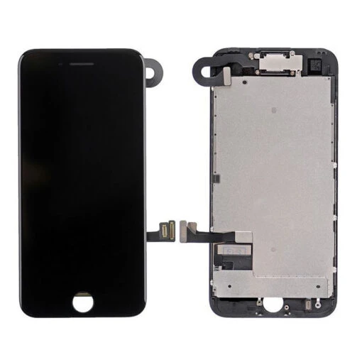 IPhone 7 : Complet Ecran Noir (LCD + Vitre Tactile + Caméra Avant + Ecouteur Assemblés)