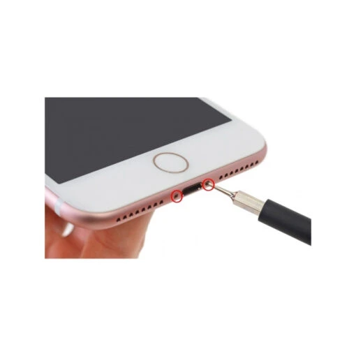 IPhone 7 Et 7 Plus : Lot De 2 Vis Du Bas Argent - Image 2