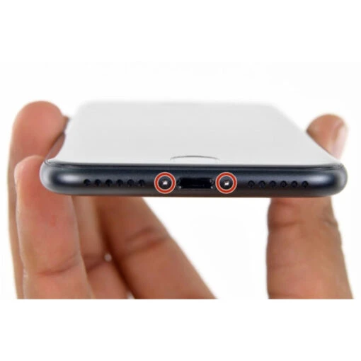 IPhone 7 Et 7 Plus : Lot De 2 Vis Du Bas Noir - Image 2