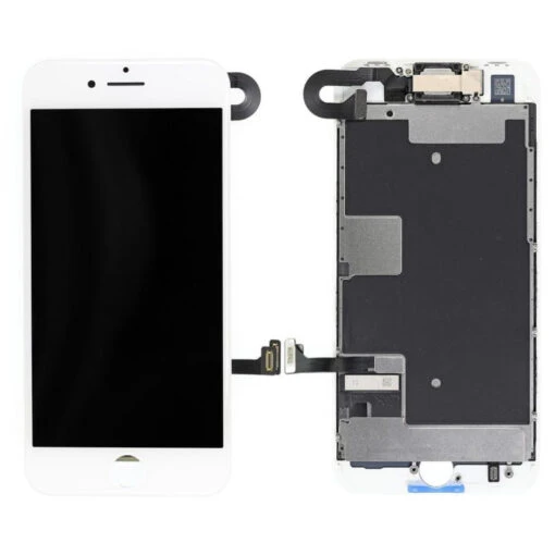 IPhone 8 : Complet Vitre écran Premium Blanc (LCD + Vitre Tactile + Caméra Avant + Ecouteur Assemblés)