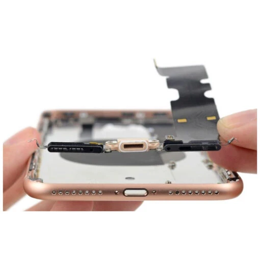 IPhone 8 Plus : Connecteur De Charge Blanc + Micro - Image 3