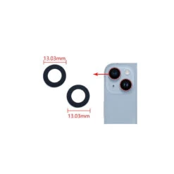 IPhone 15 / 15 Plus : Lot De 2 Lentilles Appareil Photo Arrière -TechNest Store lentilles arriere iphone 15 plus 2
