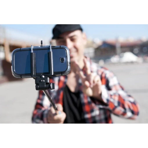 Perche Télescopique VERTE Pour Selfie Smartphone - Image 7