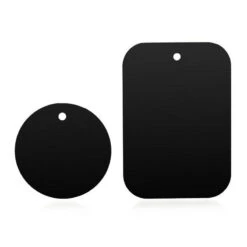 2 Plaques Métalliques Support Aimanté Smartphone