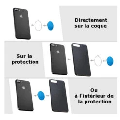 2 Plaques Métalliques Support Aimanté Smartphone -TechNest Store plaques metalliques support aimante smartphone 4