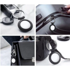 Protection Porte-Clés AirTag -TechNest Store protection porte cles airtag noir 5