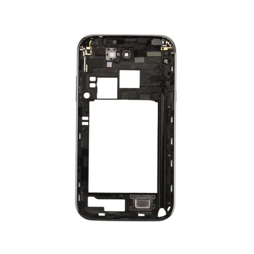 Samsung Galaxy Note 2 : Chassis Gris Contour Argent Arrière - Image 3