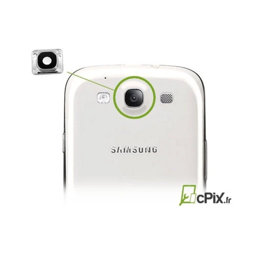 Samsung Galaxy S3 Et S3 4G : Lentille Caméra Arrière / Appareil Photo - Pièce Détachée - Image 2
