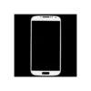 Samsung Galaxy S4 : Vitre Seule Blanche Sans Logo