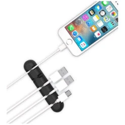 Support Adhésif Porte Range Câbles USB -TechNest Store support adhesif porte range cables usb 1