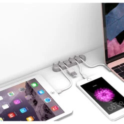 Support Adhésif Porte Range Câbles USB -TechNest Store support adhesif porte range cables usb 2