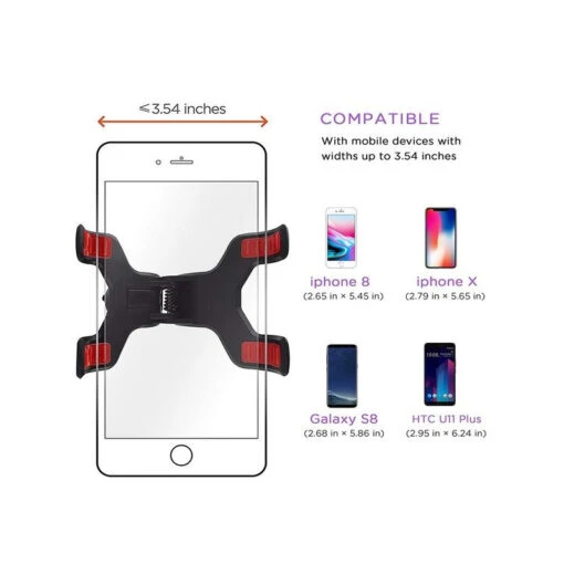 Support Voiture Double Pinces, Universel Smartphones - Image 6