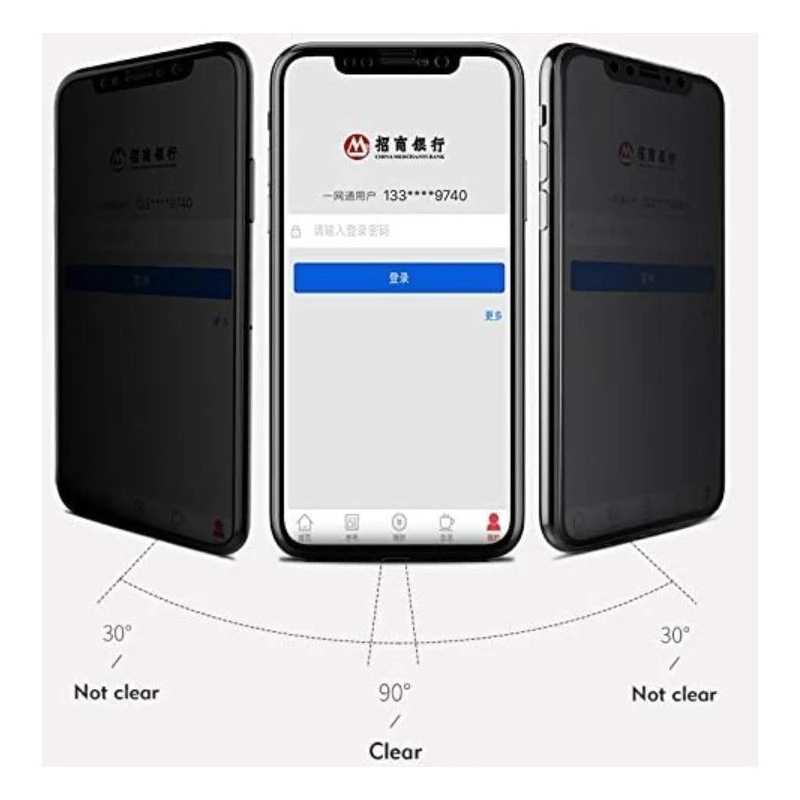 IPhone XR, IPhone 11 : Verre Trempé Anti-espion 8 IPhone XR, IPhone 11 : Verre Trempé Anti-espion - Image 6