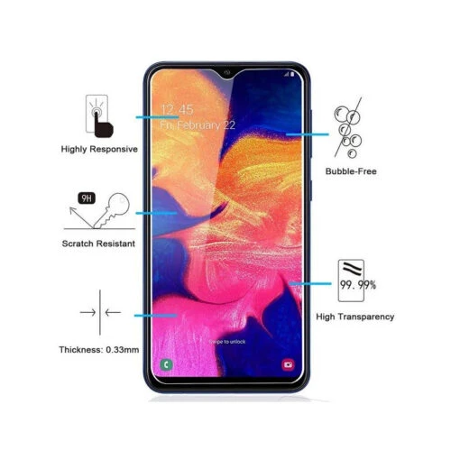 Galaxy A10 (A105) / A10s (A107) / A20 (A205) : Verre Trempé De Protection - Image 4