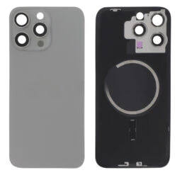 Vitre Arrière Avec Magsafe Titane Naturel IPhone 15 Pro Max
