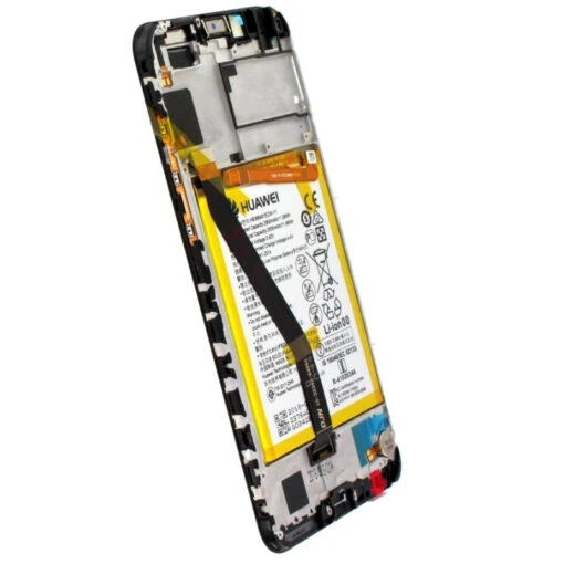 Huawei Y6 2018 : Vitre Tactile écran Noir Sur Châssis + Batterie. Officiel - Image 4