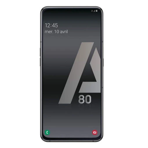 Galaxy A80 (A805) Noir : Vitre Tactile écran Super Amoled + Châssis. Officiel Samsung